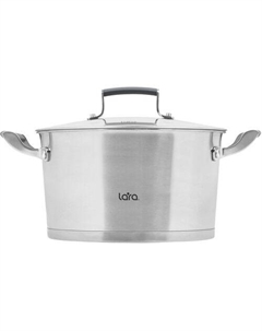 Кастрюля 5.5л Венера LR02-281, нержавеющая сталь, с крышкой Lara