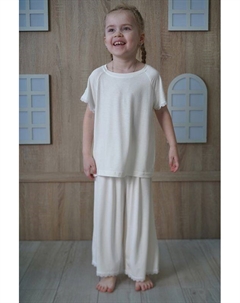 Пижама трикотажная с кружевом Aspaya