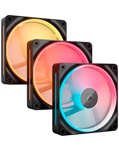 Вентилятор для корпуса Corsair iCUE LINK LX120-R RGB Reverse, 3x120mm, Black (CO-9051050-WW)