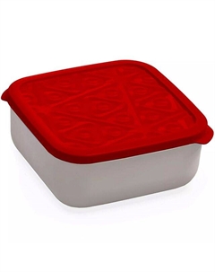 Контейнер для продуктов Flexo 2,7л 20х20х9см квадратный пластик Полимербыт