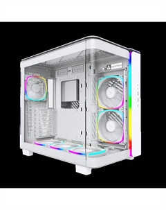 Корпус KING 95 PRO, ATX, Midi-Tower, 2xUSB 3.0, RGB подсветка, белый, без БП (KING 95 PRO) Montech