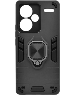 Чехол-накладка BoraSCO Anti-Shok Case для смартфона Xiaomi Redmi Note 13 Pro+, металл/термопластичный полиуретан/поликарбонат, черный (52500) Borasco