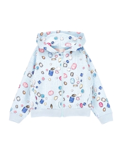 Декорированное худи, синий Monnalisa