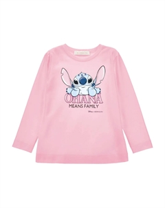 Футболка Stitch из коллаборации с Disney, розовый Monnalisa