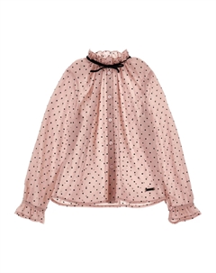 Блузка в горох, розовый Monnalisa
