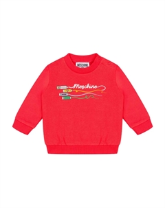 Свитер с логотипом, красный Moschino kids