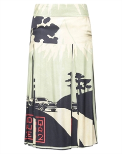 Юбка-миди, лаймово-зеленый Dsquared2