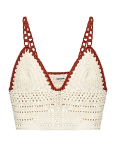 Вязаный крючком бюстгальтер, нейтральный Zadig&voltaire