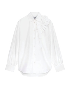 Рубашка с длинными рукавами и оборками, белый Msgm