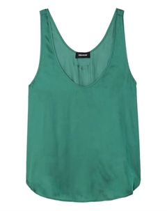 Топ без рукавов с атласным эффектом, зеленый Zadig&voltaire