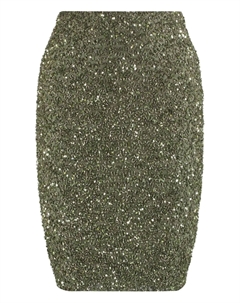 Юбка-карандаш, украшенная пайетками Retrofete, зеленый