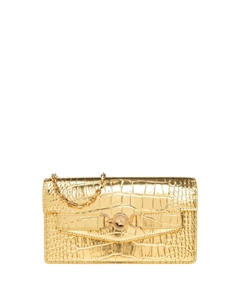 Сумка-клатч Medusa '95 с эффектом крокодиловой кожи, золотой Versace