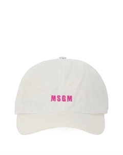 Бейсболка с вышитым логотипом, белый Msgm