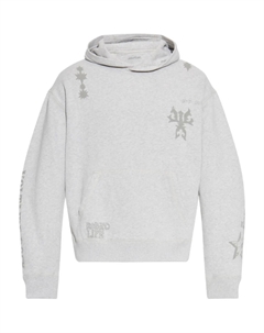 Толстовка с капюшоном из хлопка, серый Zadig&voltaire