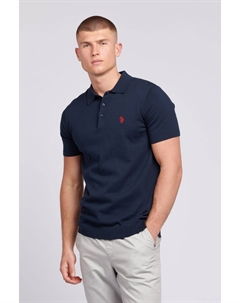 Мужская трикотажная рубашка-поло обычного кроя U.S. Polo Assn, синий U.s. polo assn.