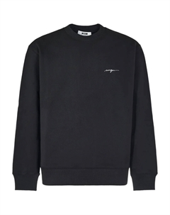 Толстовка с вышитой подписью, черный Msgm