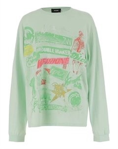 Футболка из хлопка, зеленый We11done