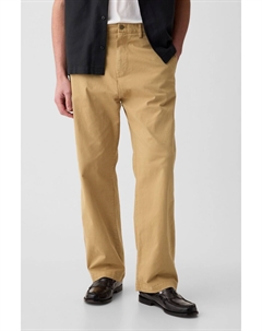 Брюки-Чиносы в стиле 90-х свободного кроя, коричневый Gap