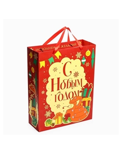 Пакет подарочный новогодний Союзмультфильм