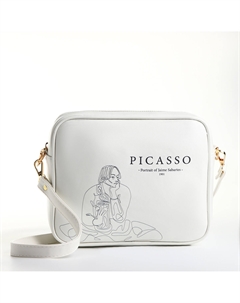 Сумка женская на молнии, 22×8×17 см, белая Textura