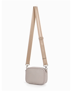 Сумка женская кросс-боди на молнии, 19×7×15 см, бежевая Textura