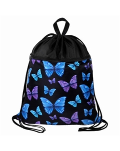 Мешок для обуви БОЛЬШОЙ, с ручкой, карман на молнии Fly aways Brauberg