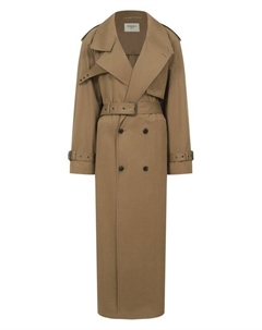 Хлопковый тренч Saint laurent