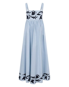 Платье из хлопка и шелка Mvst