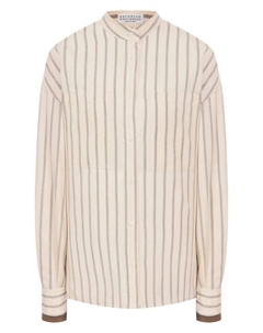 Рубашка из вискозы Brunello cucinelli