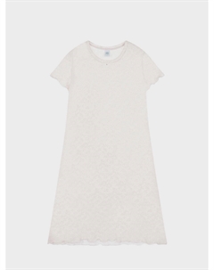 Ночная рубашка кремового цвета с кружевным принтом Sanetta
