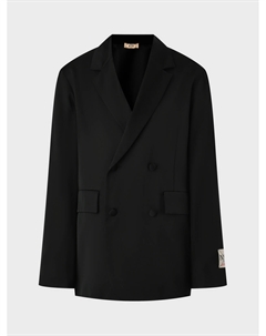 Пиджак двубортный, черный No21