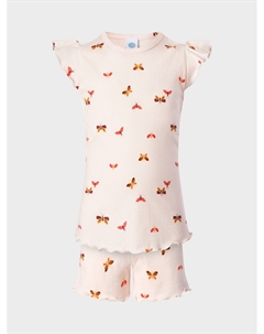 Пижама с принтом "бабочки", розовая Sanetta