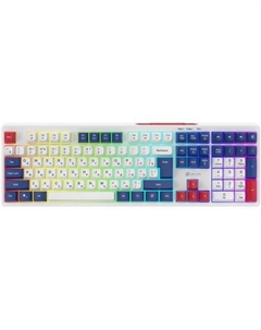 Клавиатура 725G, USB, белый + красный Oklick