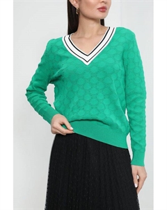 Пуловер с контрастным воротником Belucci