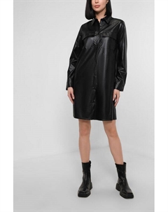 Платье-рубашка из экокожи Belucci