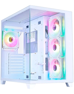 Компьютерный корпус 1STPLAYER MEGAVIEW MV8-TP ARGB White (MV8-TP-WH-3FC7R-W-1FC7-W) 1stplayer