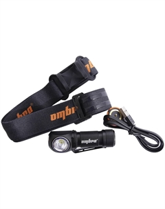Фонарь A90066 059110 светодиодный аккумуляторный, налобный, со световым пучком 350 Лм Ombra