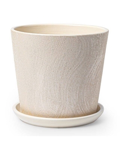 Горшок керамический с поддоном Сиде 4,75л d22 h20см бежевый Нет марки