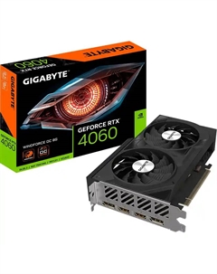 Видеокарта GIGABYTE GeForce RTX 4060 Windforce OC 8Gb (GV-N4060WF2OC-8GD) PI Gigabyte