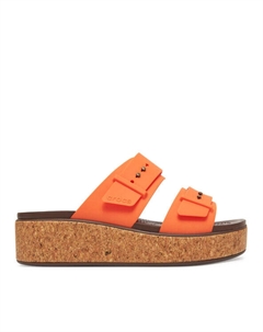 Мюли Brooklyn Cork Buckle 211252, оранжевый Crocs