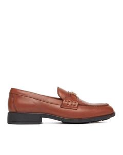 Тапочки Th Logo Leather Loafer FW0FW08705, коричневый Tommy hilfiger