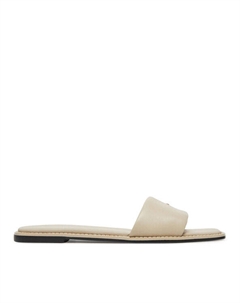 Мюли Flat Sandal Square Hf Lth HW0HW02652, бежевый Calvin klein