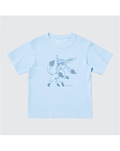 Футболка детская Pokemon, голубой Uniqlo