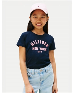 Футболка обычного кроя Graphic KG0KG08813, синий Tommy hilfiger