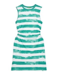 Летнее платье стандартный крой 3SL3CV013, зеленый United colors of benetton