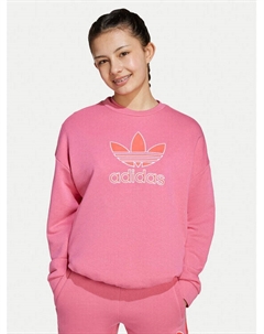 Свободный крой толстовка Trefoil JV8571, розовый Adidas