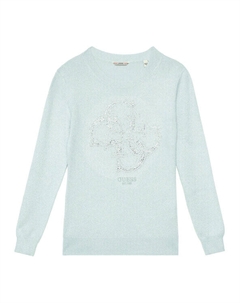 Свитер обычного кроя J5YR01 Z3FP0, голубой Guess