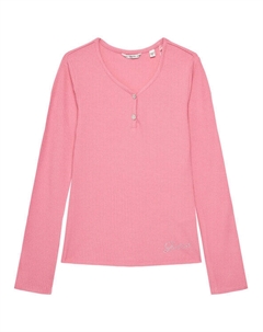 Блузка обычного кроя J5YP02 KBCO2, розовый Guess