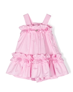 Платье без рукавов с оборками, розовый Lapin house