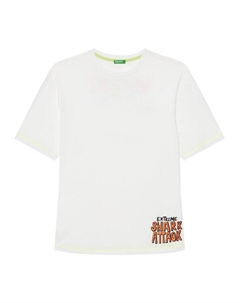 Футболка обычного кроя 3I1XC10P6, белый United colors of benetton